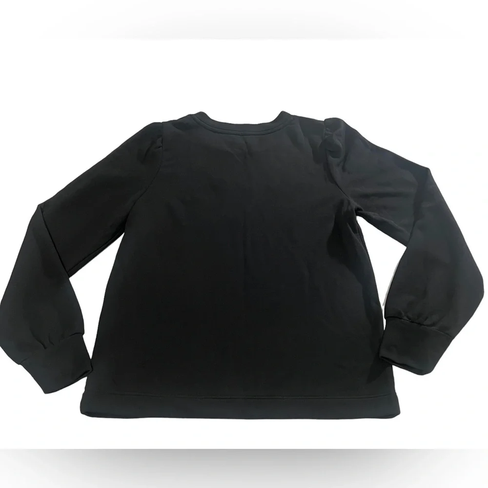 Loft Black Cheers Sweatshirt Long Sleeves Crew neck  Size M - Picture 9 of 12